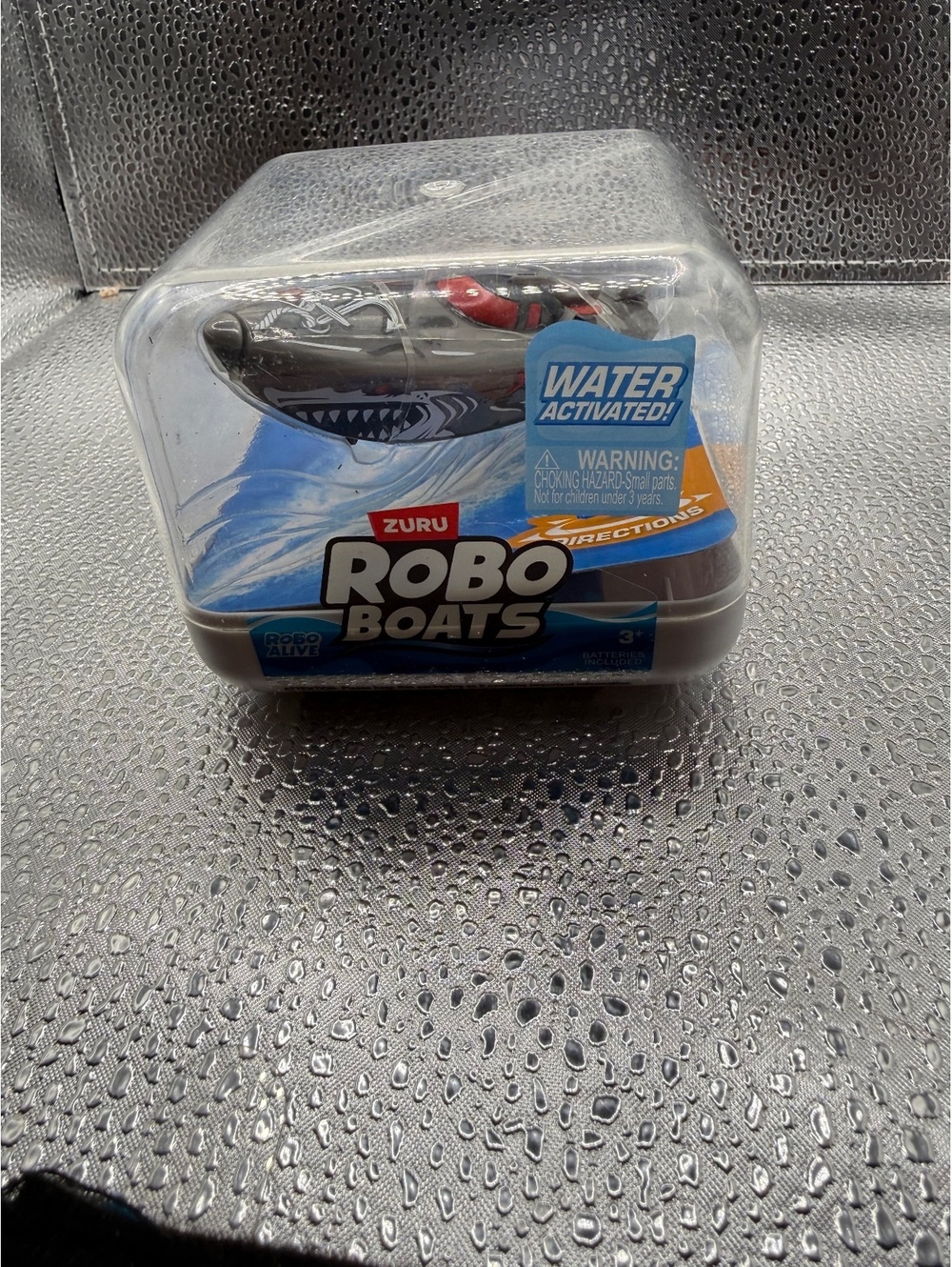 Robo Boats Water Activated Toy Boat Blue and Orange